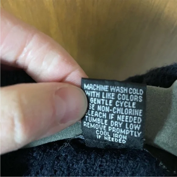 Verve Ami size medium super soft navy cardigan waterfall front - Picture 4 of 4